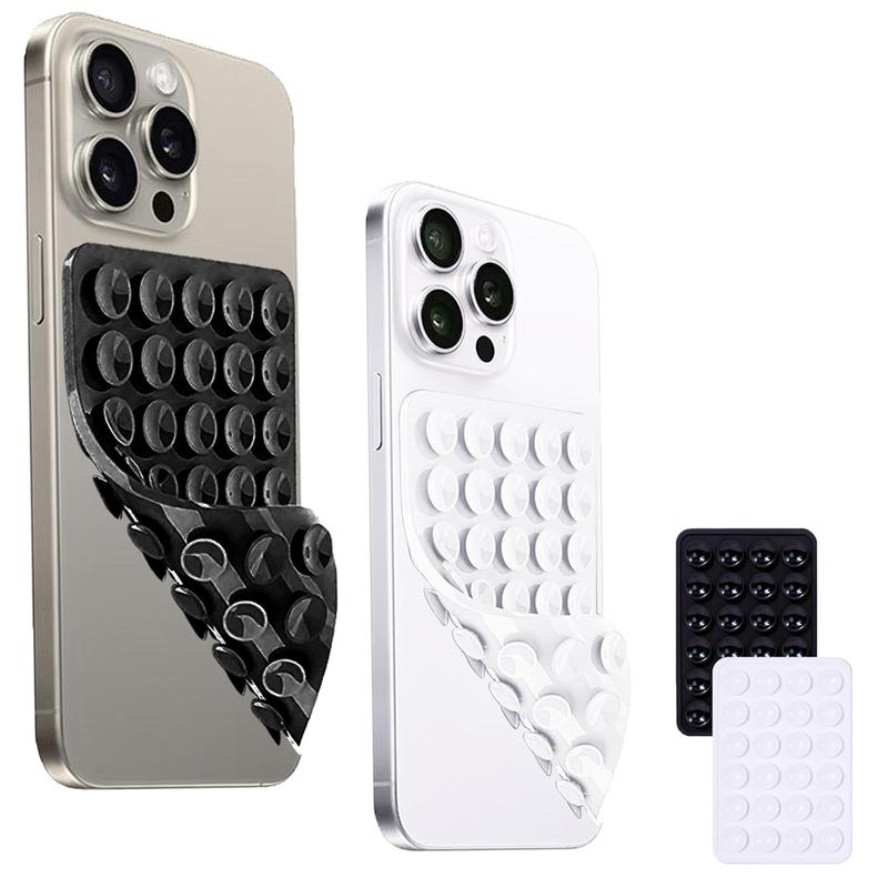 2Pack Silicone Phone Sticky Grip, Suction Phone Case Mount for iPhone ...