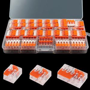 Fast Splice Wire Terminals Kit, Universal Lever Wire Connectors, Electrical Wire Connectors with PVC Flame Retardant Shell, Multifunctional Home Appliance Repair Parts, Halloween Gifts