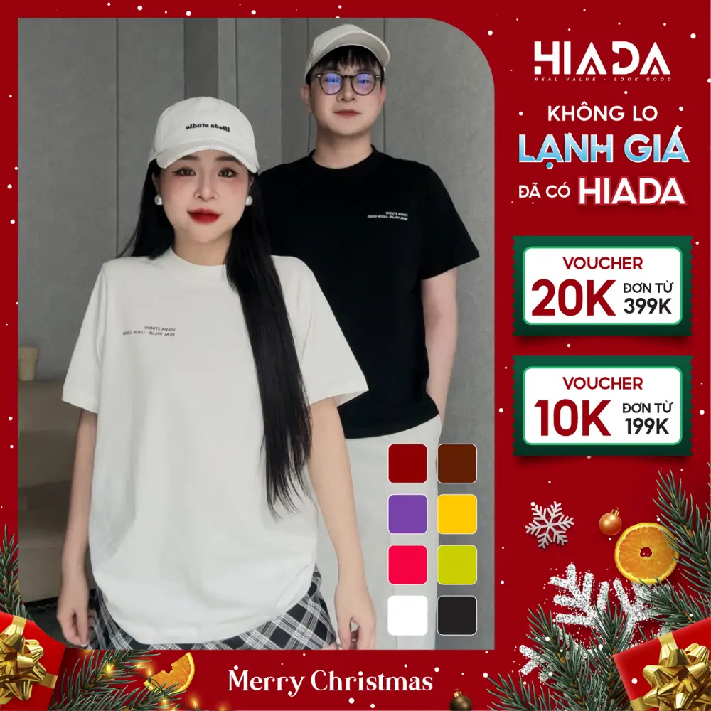 Áo Thun Boxy Form Chữ A Nam Nữ Chất Cotton [ HIADA 11 ]
