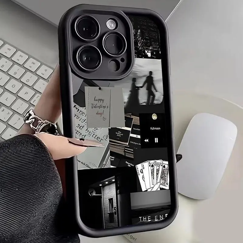 Casing Untuk Infinix Smart 5 Hot 10 11 9 Play Hot 30 NFC Hot 30i 40i Note 30 40 Pro Plus Smart 6 Plus 7 HD 8 Zero 30 10 Lite 5G Case Silikon Shockproof Kutipan & Simbol Disatukan Miguncase