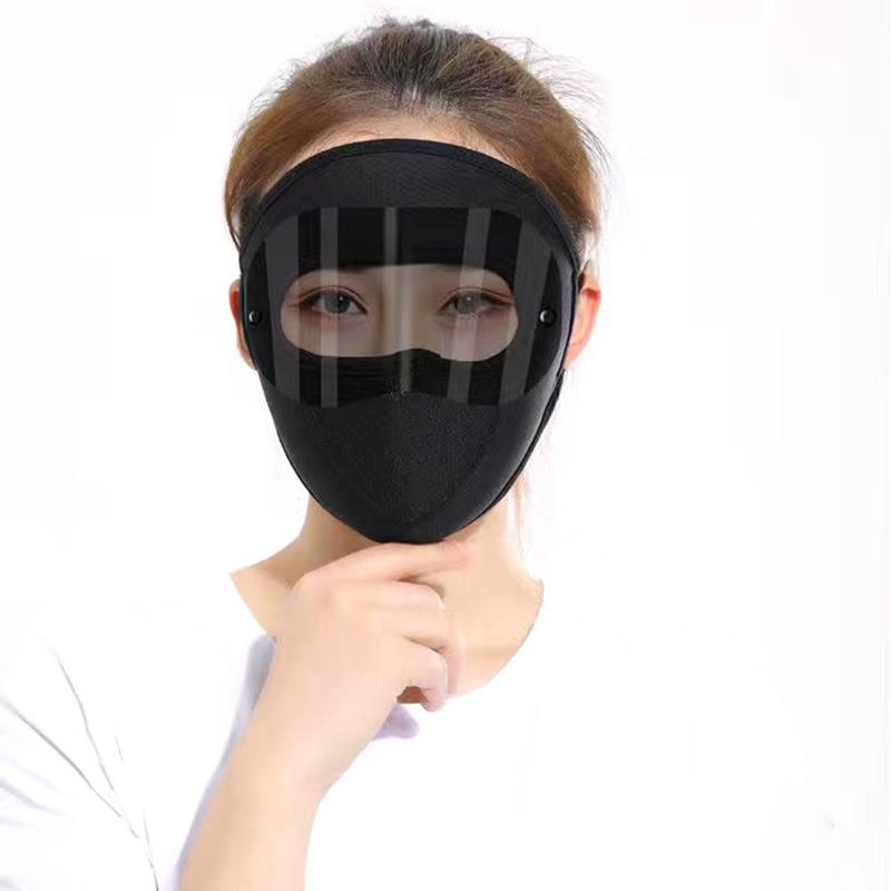 Product Introduction of Breathable Sunscreen Mask With Hat Brim Ice Silk Sunshade Men Women Cycling Cover Full Face Mask 21