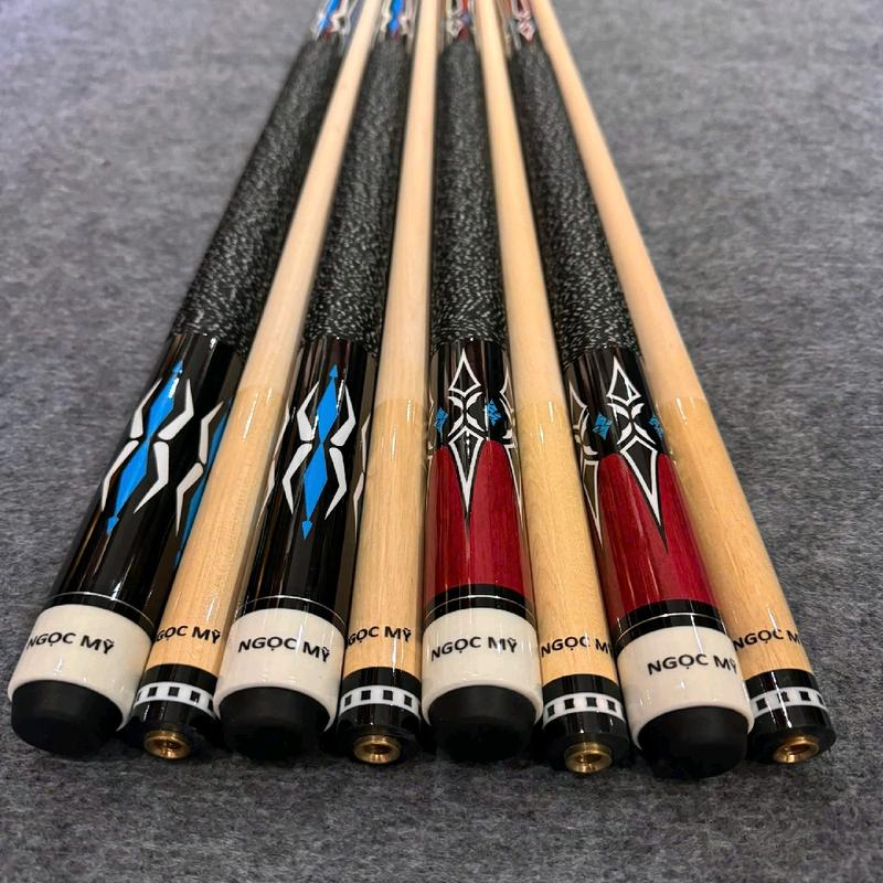 [Ngọc Mỹ] Gậy Bi A, Cơ bida lỗ Ngọc Mỹ 2 ngọn mộc, gậy câu lạc bộ tiêu chuẩn gỗ già hạn chế cong vênh - Bi A Lạc Đạo