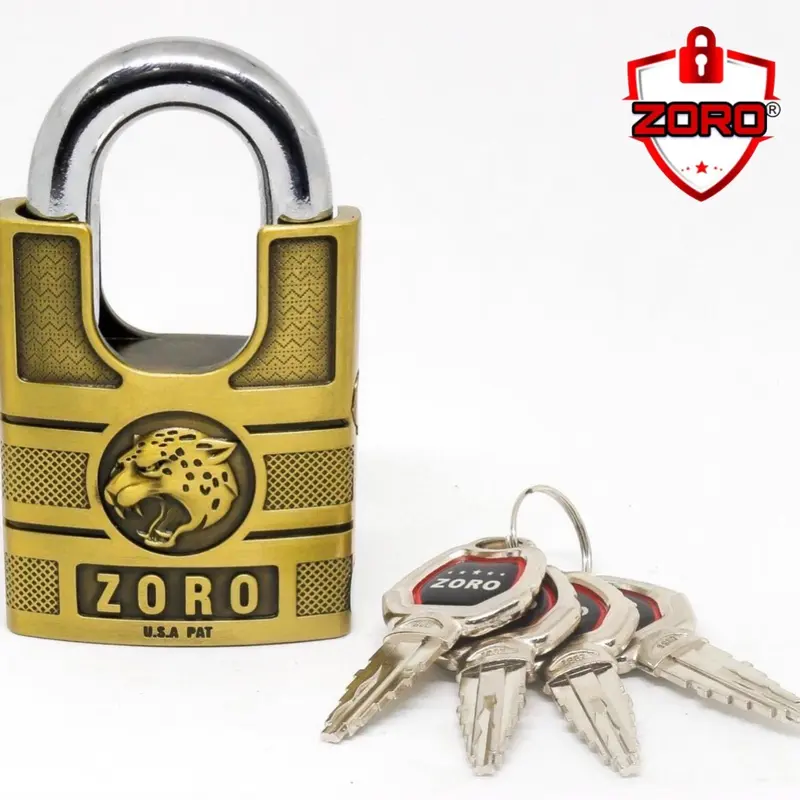 Ổ khoá  ZORO chìa kiếm chống chìa vạn năng phiên bản mới ,thép không rỉ ,bảo hành 12 tháng . 2