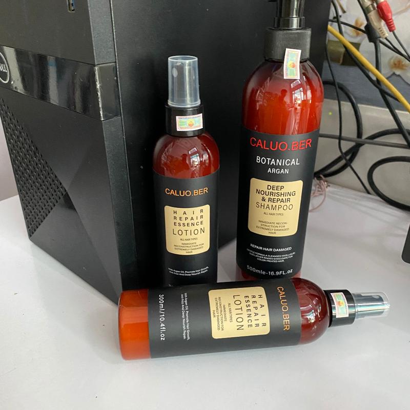 Xịt dưỡng tóc siêu mềm mượt phục hồi tóc COLLAGEN Hair Repair Essence Lotion Caluo.Ber 300ml