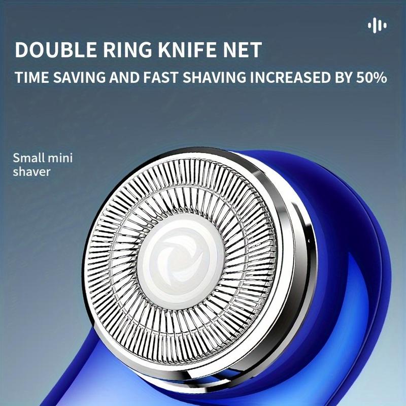 Portable Comfort Mini USB Rechargeable Shaver, Electric Beard Razor for Men, Wet & Dry Shaver for Home, Office, Car, Business Travel, Beard Care Machine, Sharp Electric Shaver, New Year Gifts, Valentine's Day Gift for Men, Shaver for Men, Shaving Products 3