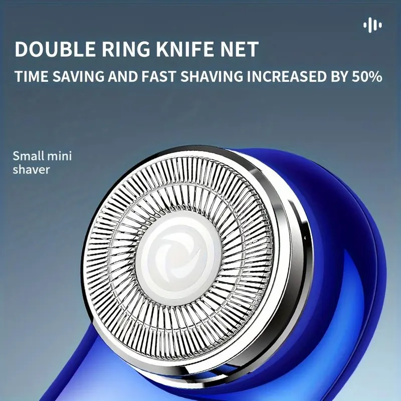 Portable Comfort Mini USB Rechargeable Shaver, Electric Beard Razor for Men, Wet & Dry Shaver for Home, Office, Car, Business Travel, Beard Care Machine, Sharp Electric Shaver, Shaver for Men, Facial Shaving Products, Shaver Razors 2