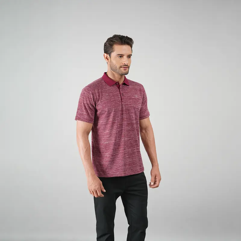 LGS - Kaos Polo Casual Pria - Lengan Pendek - Merah - Kerah Wangky - CTS.224.E3096.01.C 4