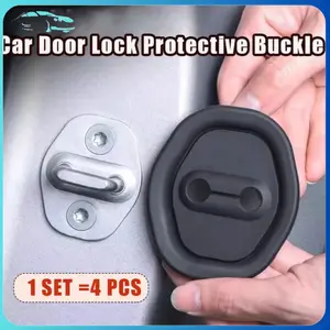 【mobildage】4pcs Car Door Lock Protective Buckle Cove Karet Bantalan Peredam Pintu Mobil Silent Door Mobil Universal Kendaraan Aksesoris