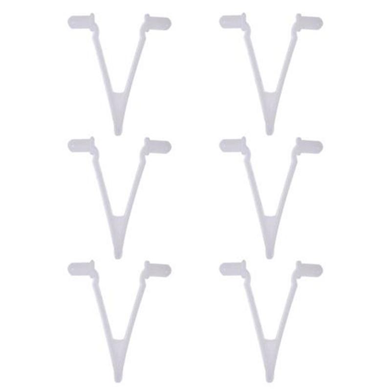 FTVOGUE Clip A V Per Skimmer Piscina (6 Pezzi) - Attacco Universale In Resina Per Pali, Spazzole E Reti