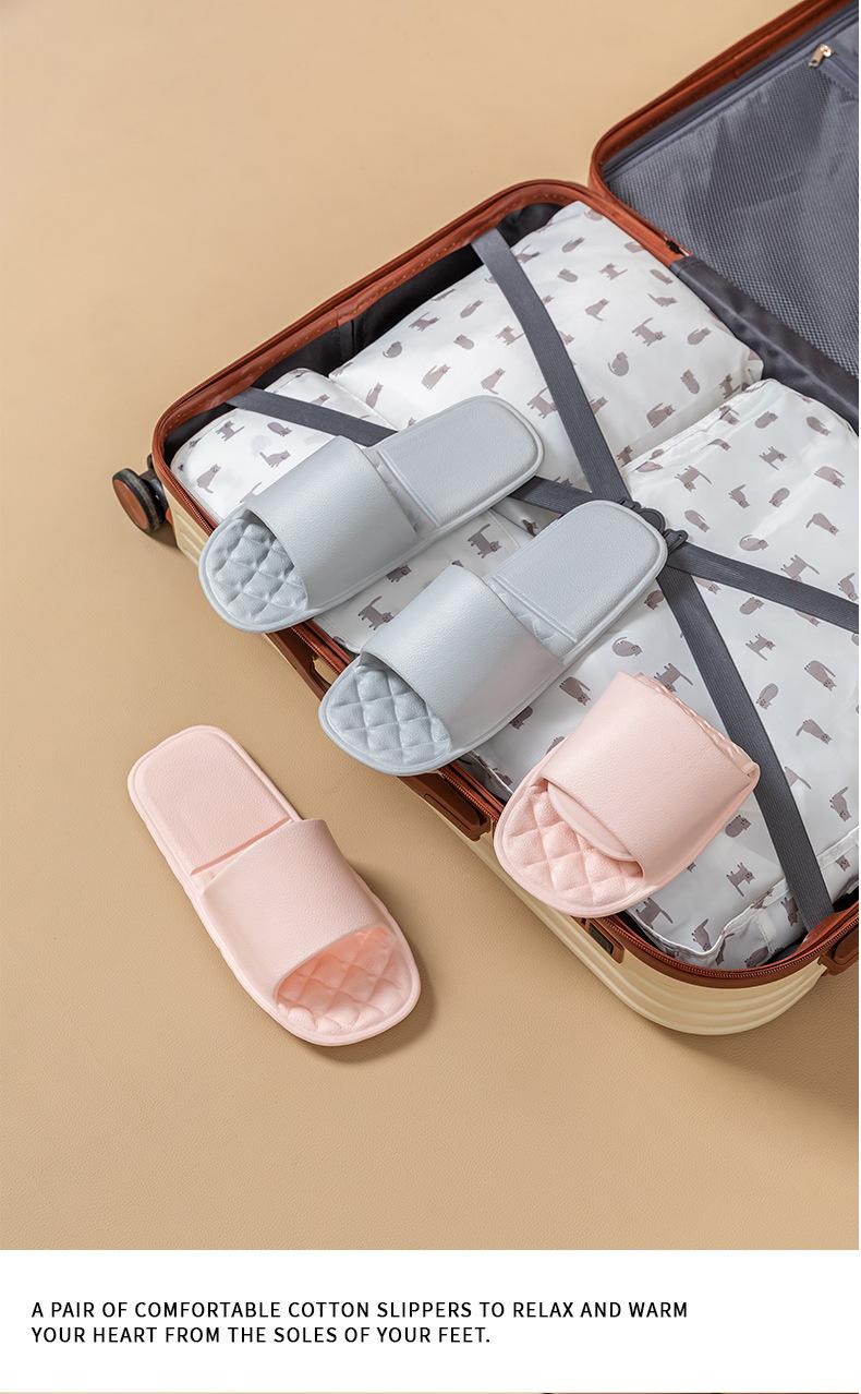 Product Introduction of New Folding Slippers Women's Indoor Slippers Home Non-Slip Eva Portable Travel Slippers 18