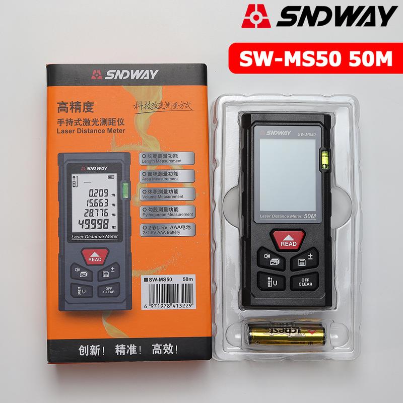 Thước đo khoảng cách bằng tia laser SNDWAY SW-MS50 MS70 MS100