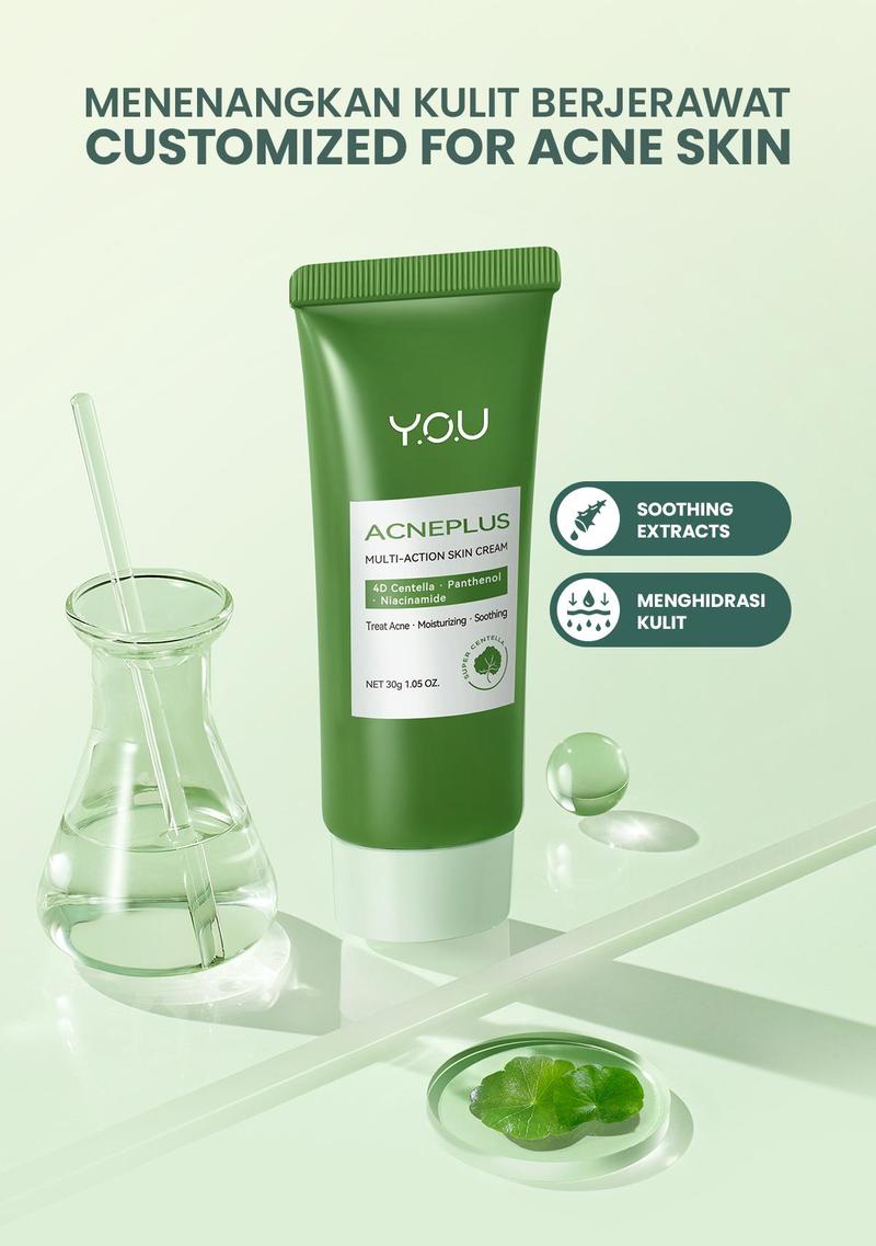 Product Introduction of ✨MJ 100% ORI✨ YOU AcnePlus Multi-Action Skin Cream | Moisturizer Anti Jerawat | Kulit Berminyak | Menghidrasi | Bebas Jerawat Treatment Wajah Berjerawat Perawatan Beruntusan 0