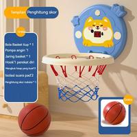 Gambar WANGAO Bola Basket Mainan Anak Basket Indoor Terpasang Di Dinding Mainan Bola Basket Dan Ring Basket - Biru dari Wanggao Mall Kota Bekasi 3 Tokopedia