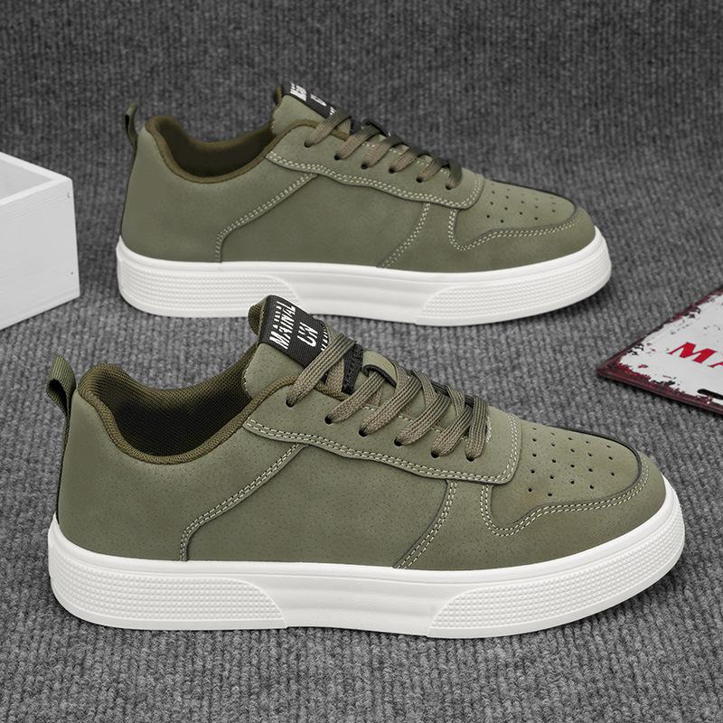 Giày sneaker da nam cỡ lớn đặc biệt thời trang bốn mùa đa năng đế mềm giày thể thao thường ngày