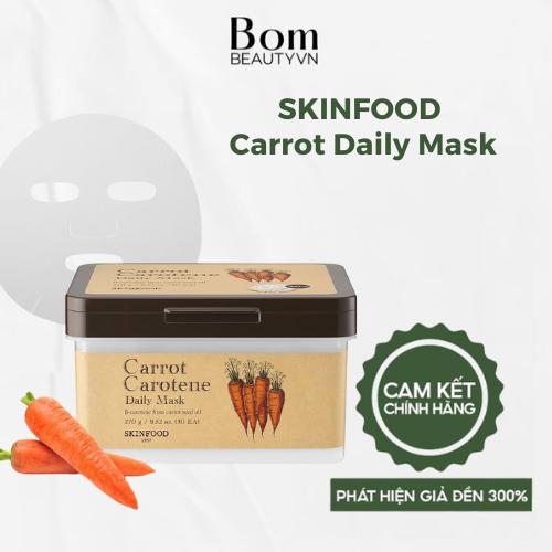 Mặt Nạ Cấp ẩm, Dưỡng Da SKINFOOD Carrot Daily Mask 270g (30 MIẾNG)