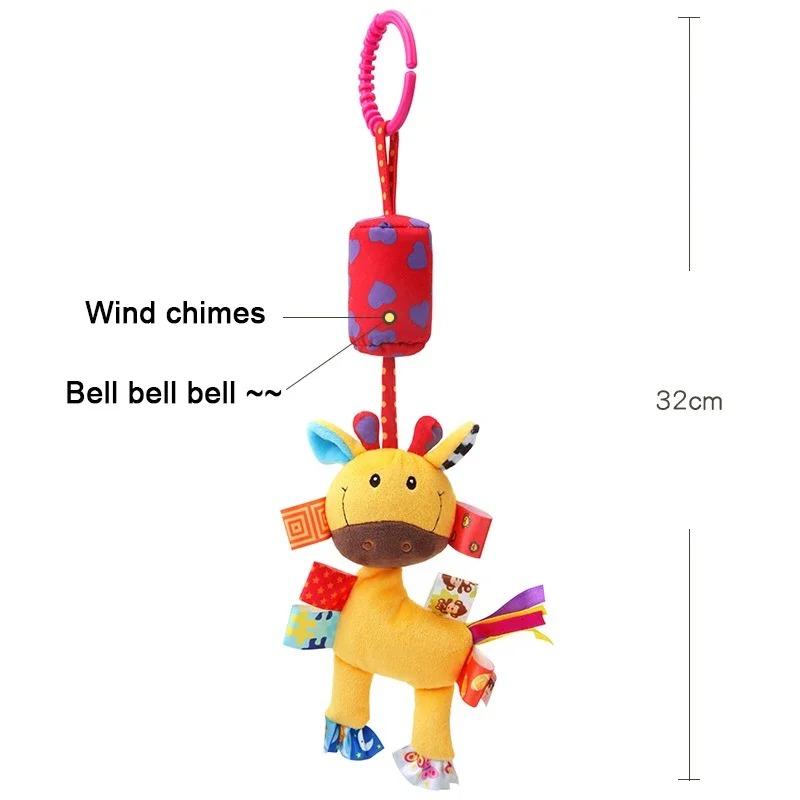 Product Introduction of Baby Sensory Hanging Rattles Soft Learning Toy Plush Animals Stroller Infant Car Bed Crib with Teether for Bebe Babies Toddlers 16