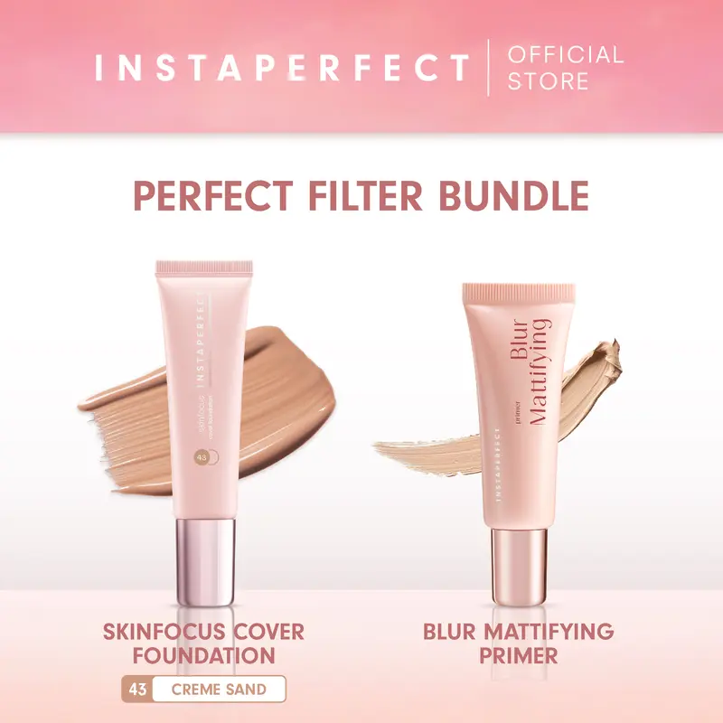 [175K GET 2] Instaperfect Perfect Canvas Set (Skinfocus Cover Foundation & Blur Mattifying Primer) 5