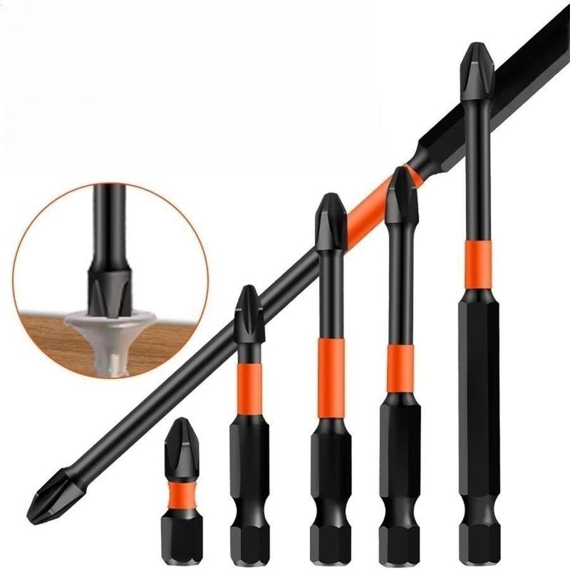 Product Introduction of Durable PH2 Magnetic Screwdriver Bits, Shock Resistance Impact Drill Bit Set, Phillips Screwdriver Hand Tool, Home & Industrial Use, Manual Power Tool Accessories for Engineering Maintenance 4