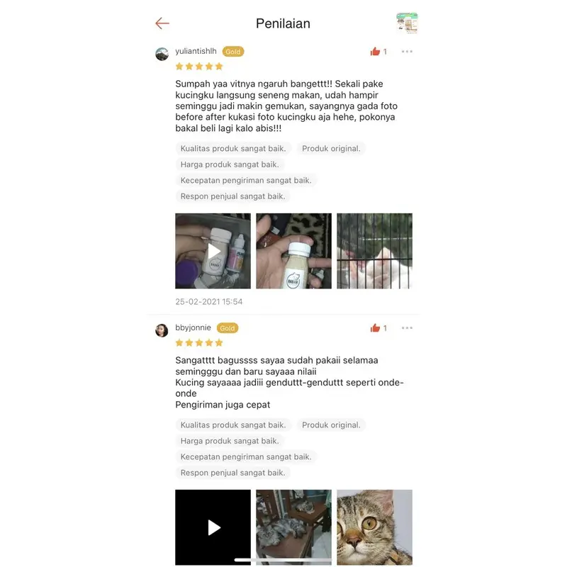 VITAMIN GEMUK Kucing Penambah Nafsu Makan Anjing Obat Penggemuk Untuk Fitamin Anak Cat Kitten Hamil Dan Vit Adult Menyusui BabahCatHouse Supplemen  Suplemen Badan Ampuh Murah 6