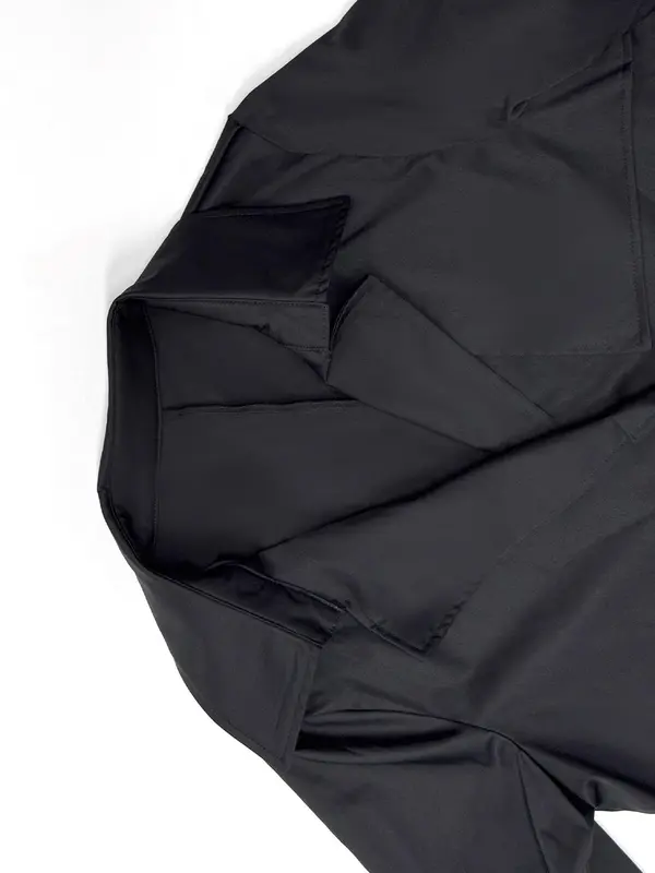 Women's Solid Color Belted Trench Coat, Casual Long Sleeve Coat for Fall & Winter, Women's Clothing for Daily Wear 5