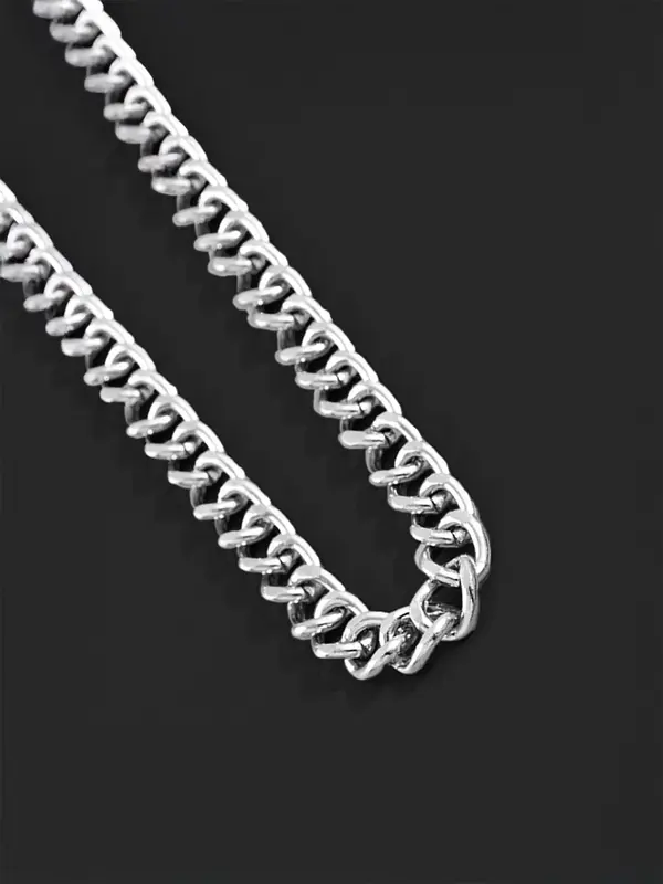 Stainless Steel Chain Necklace, Fashion Jewelry for Party, Daily Clothing Decor, Trendy All-match & Exquisite Jewelry for Birthday Gift 3