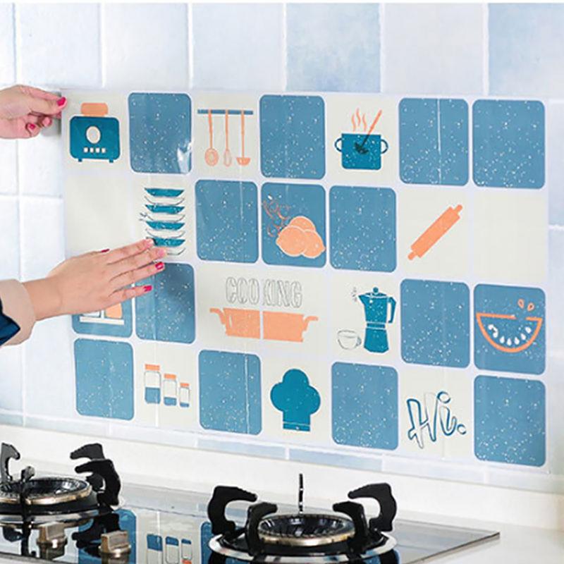 Oilproof Kitchen Wall Sticker Self Adhesive DIY Cabinet Tile - TikTok ...
