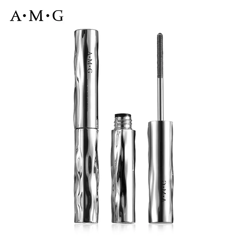 2 pcs AMG Steel Tube Mascara for Waterproof, Thick, Curled, and Lengthened Eyelashes