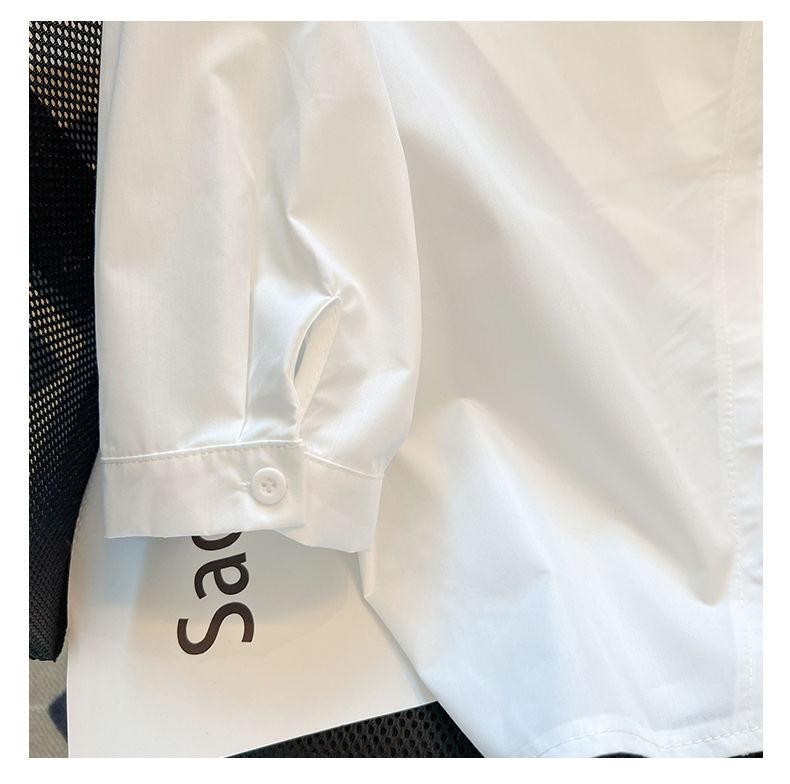 Product Introduction of Baju Atasan Lengan Tengah Pendek Belah Belakang Rekaan Musim Panas, Diskaun, Pengeluaran Kaunter, Untuk Wanita Linen 21