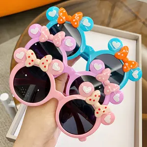 Caramel - Kacamata Anak Perempuan Kecil Bulat Motif Kartun Lucu Imut Aksesoris Fashion New Trend