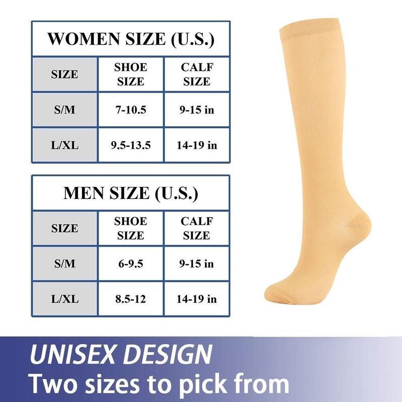 Product Introduction of 3 Pairs Compression Socks Men Women  for Flight Travel Maternity Pregnancy Running Marathon Socks 1