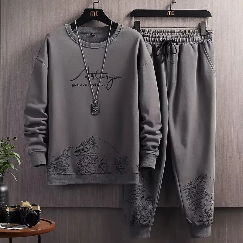 DIMITRI SETELAN RETTV  STELAN LENGAN SWEATER DAN JOGGER Celana Panjang Atasan Pria Dewasa 1