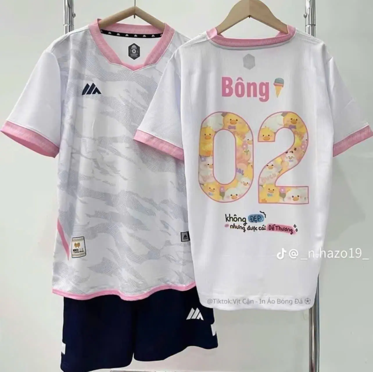 Áo Bóng Đá Trẻ Em KLG MIKAL TRẮNG VIỀN HỒNG - chất thun lạnh thoáng mát đủ size 8-50kg Kids Sport