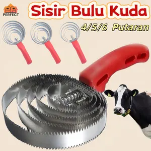 PERFECT 4/5/6 Putaran Sisir Bulu Kuda Putaran Sisir Pembersih Bulu Domba Kambing Horse Hair Comb Garukan Sapi Atau Sisir