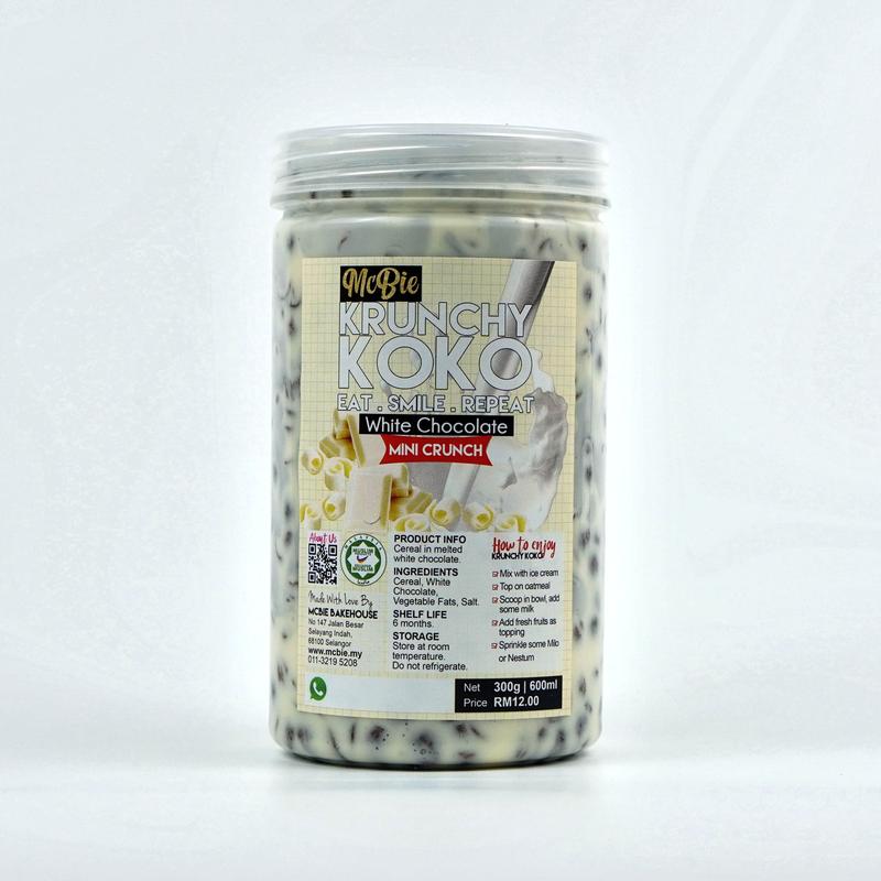 600ml Choco Jar White Chocolate Cocoa Crunch Bubble Rice - TikTok Shop ...
