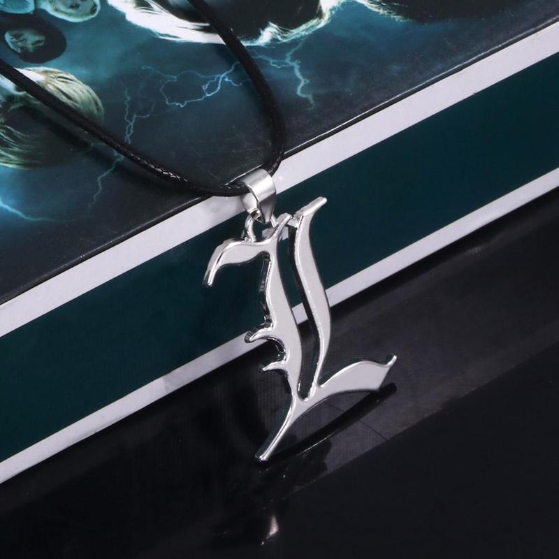 Product Introduction of New R Pin Anime Peripheral Death Note Logo Alloy Necklace Fashion Pendant Gift For Fans Friend 25