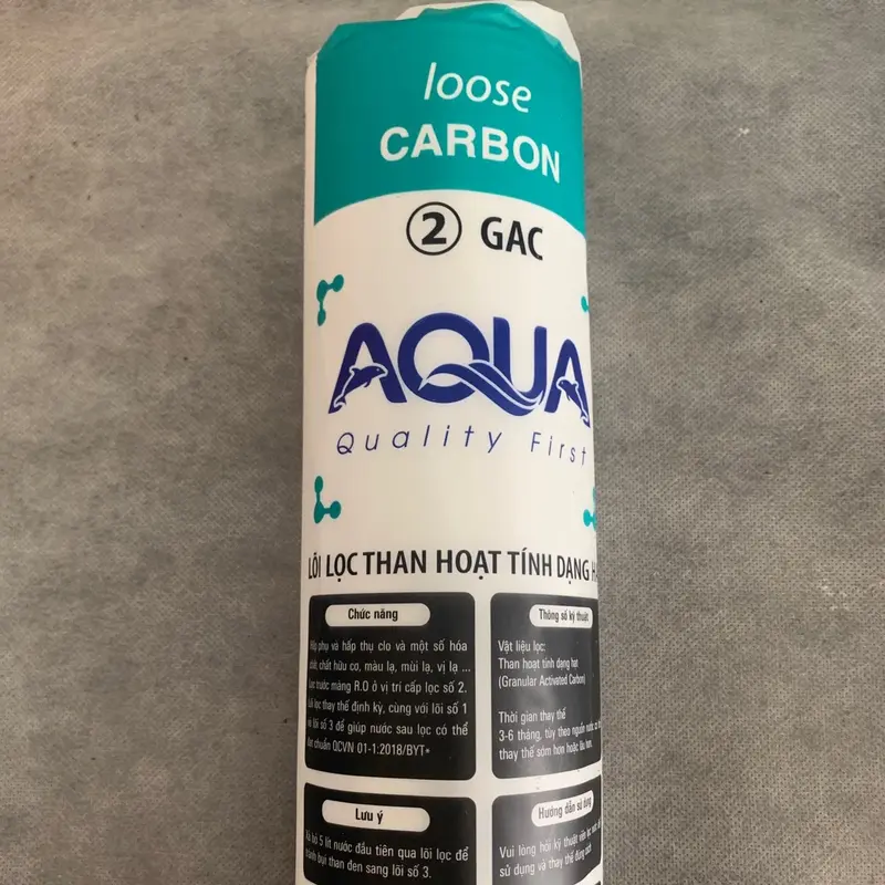 Bộ lõi lọc nước Aqua first 1,2,3 bao gồm lõi 1 Pp 5, lõi 2 than hoạt tính OCB - GAC, lõi 3 PP 5, dùng thay thế cho máy lọc RO thông thường cốc 10 inch, lọc tạp chất , rong rêu, bùn đất, mùi màu không tốt trong nước 7