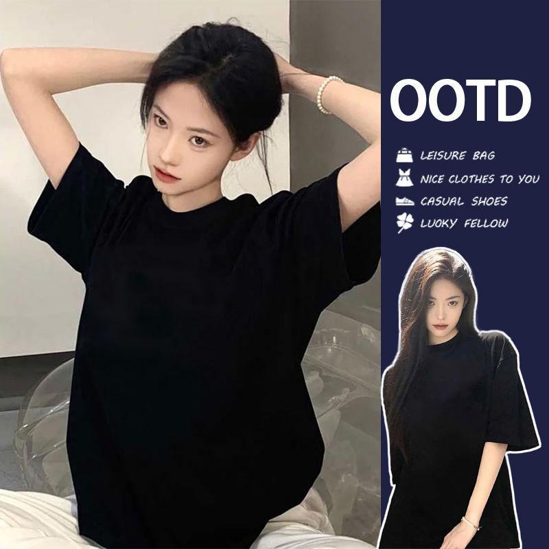 Áo thun trơn cổ tròn nam nữ form rộng đơn giản  Women dễ phối đồ chất vải cotton co giãn 4 chiều 100% sợi bông không bị bạc màu  Top  không xù lông dày dặn mịn màng thiết kế thể thao thoáng mát nhẹ thấm hút mồ hôi tốt phù hợp mặc hằng ngày thể thao #0004