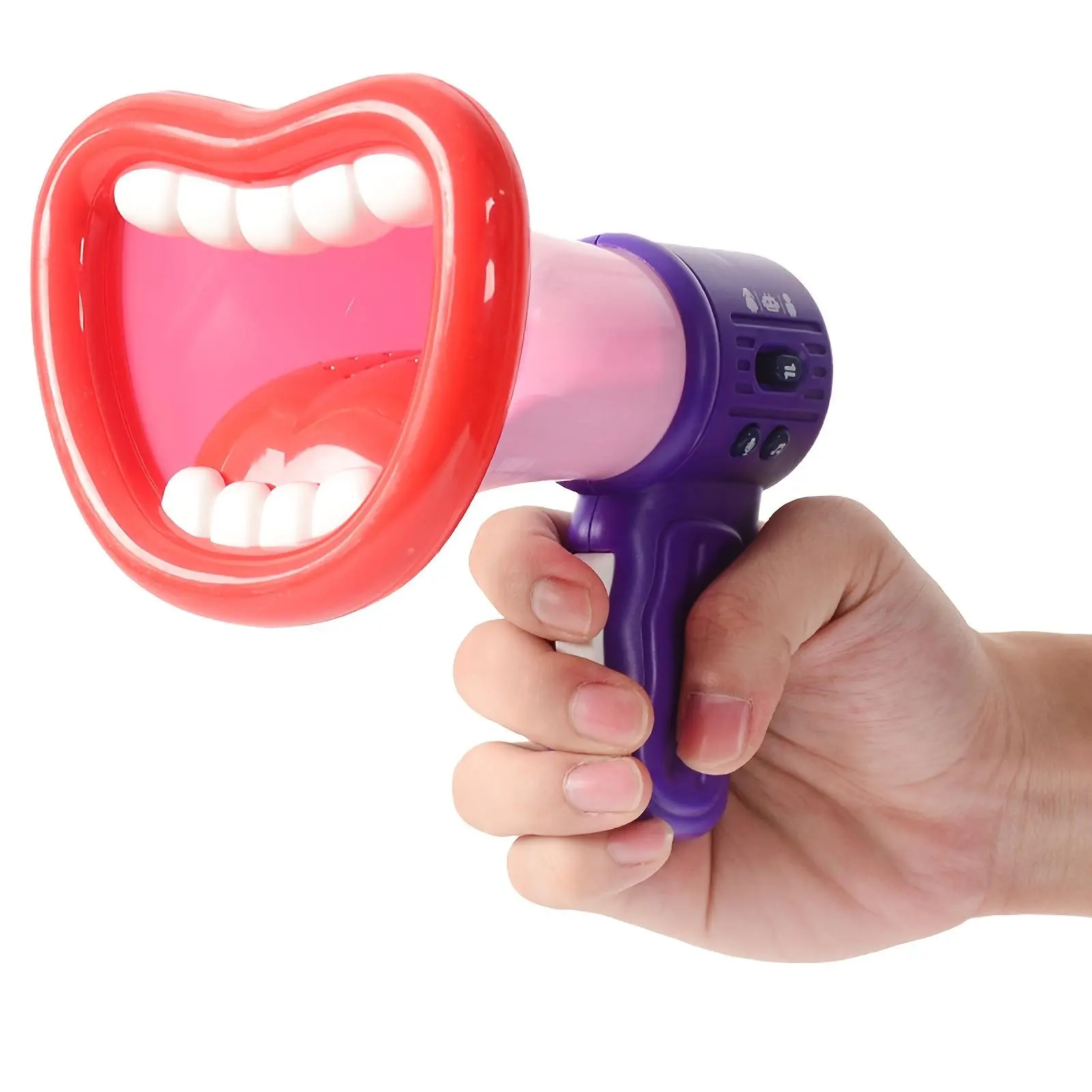Funny Multi Voice Changer Toy, Big Mouth Design Voice Changing Amplifier, Portable Handheld Megaphone Loud Speaker For Party