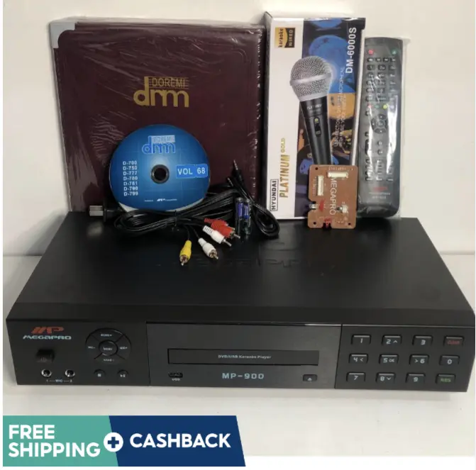 MP Megapro MP-900 DVD/USB Karaoke Player with Free Wired Microphone WITH PCB