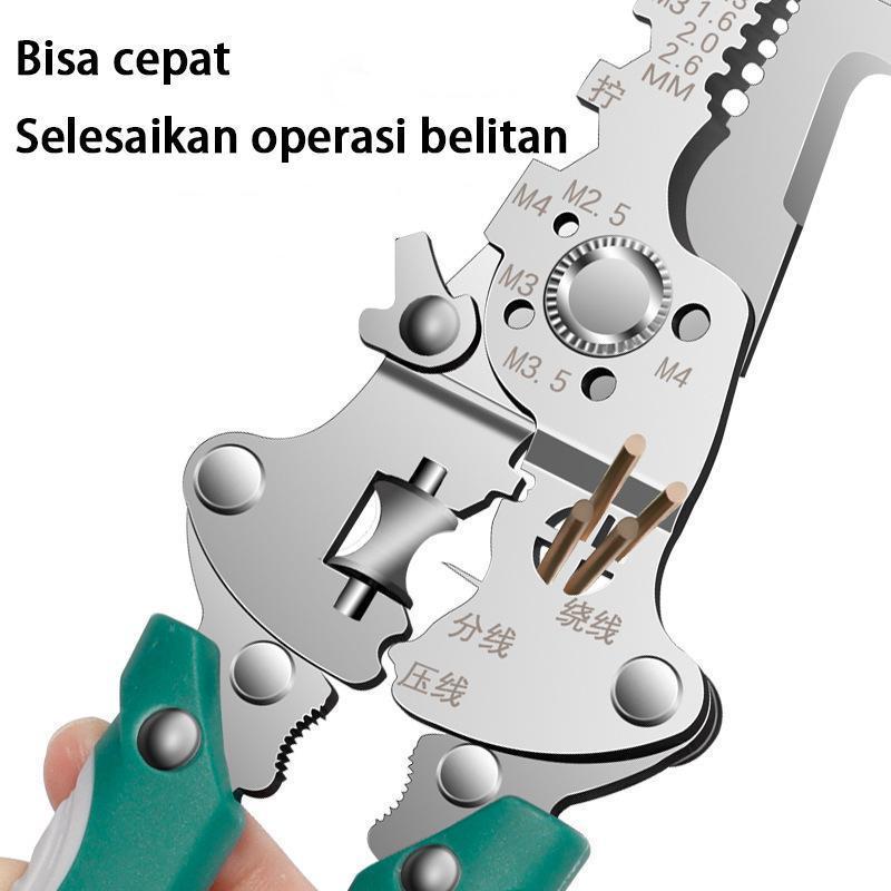 Tang Lipat 28 in 1 Pemotong Kabel Multifungsi Anti Shock Bahan Krom Vanadium Kawat Tang Dekrustasi Kabel Pengupas 27 Fungsi Ergonomis dengan Desain Lipat dan Pegangan Nyaman(Barang yang dikembalikan rusak atau hilang.) Tang Lipat 28 in 1 Pemotong Kabel Multifungsi Anti Shock Bahan Krom Vanadium Kawat Tang Dekrustasi Kabel Pengupas 27 Fungsi Ergonomis dengan Desain Lipat dan Pegangan Nyaman(Barang yang dikembalikan rusak atau hilang.)