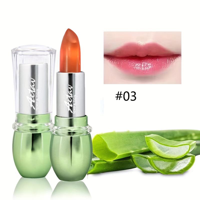 Product Introduction of Son Môi Nha Đam Dưỡng Ẩm, Son Dưỡng Môi Đổi Màu Nhiệt Độ Ma Thuật, Son Bóng Bổ Dưỡng Lâu Trôi, Mỹ Phẩm Chăm Sóc Môi Hàng Ngày 6