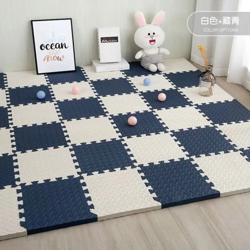 ￼COMBO 8 Tấm, 12 tấm, 20 tấm Thảm Xốp EVA Lót Trải Sàn 30x30cm Cao Cấp Hàng Xuất Khấu, Hoạ tiết Vân khế 1 mặt 7