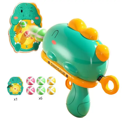 Mainan Anak DINOSAUR BALL GUN WOBEIXING 678-3 Mainan Tembakan Bola Target Dinosaur Anak 1