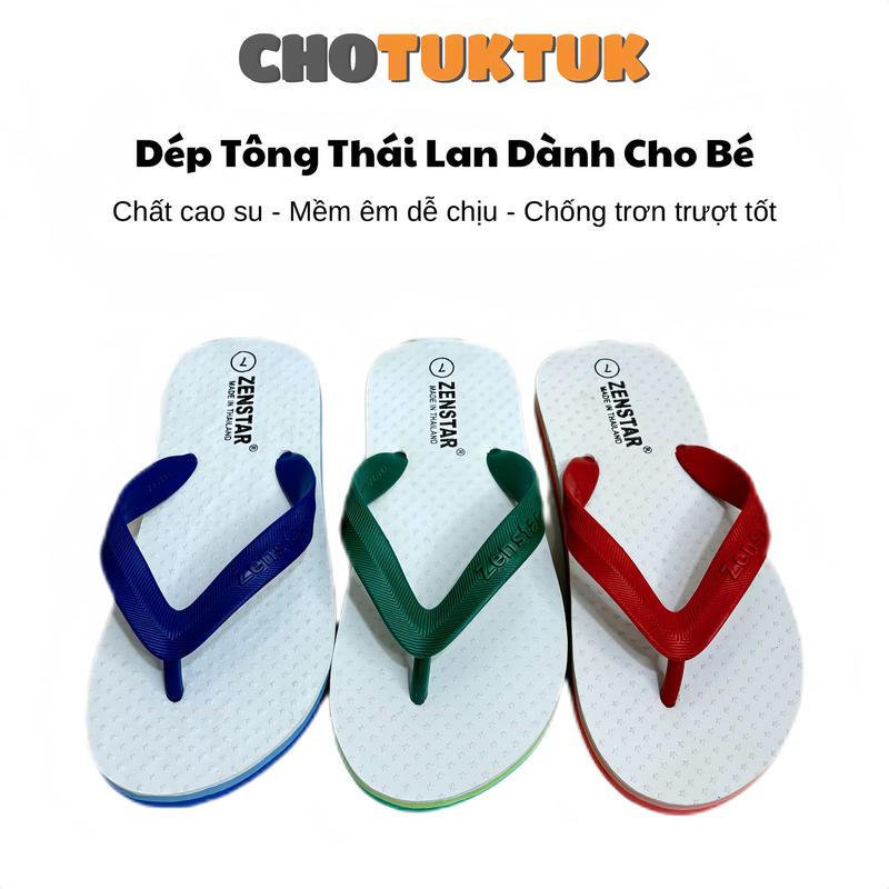 Dép lào truyền thống Thái Lan cho bé zenstar Cao Su Sandal Dép Sandal