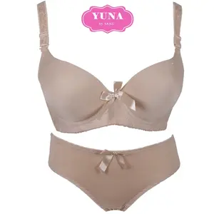 YUNA | T-shirt Bra Set Kawat YUNA 1801 | Bra dan Cd | Size 36B-42B Bh Setelan Wanita