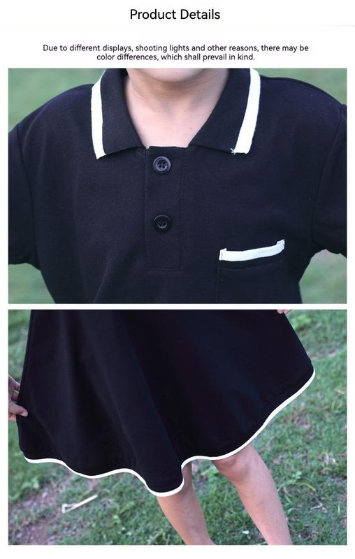 Product Introduction of Hi Mia's Shop | Spring and Summer New Internet Celebrity Parent-Child Dress Summer Classic Style Mother-Daughter Dress Short Sleeve Couple Suit 14
