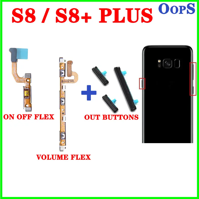 Power volume button flex For Samsung Galaxy S8 S8+ Plus Side key Switch ON OFF Key Mute control Button Ribbon Flex Cable