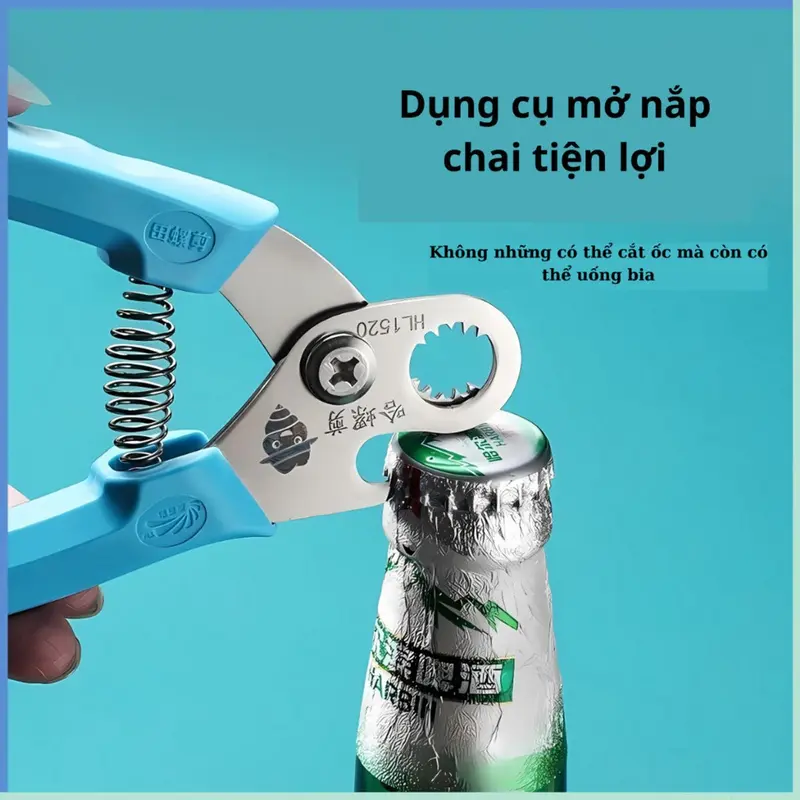 Kìm cắt đuôi ốc- Kìm tách Xò Huyết  Dụng cụ bấm loại bỏ đầu ốc làm bằng thép không gỉ có đầu mở lắp đá tiện lợi 7