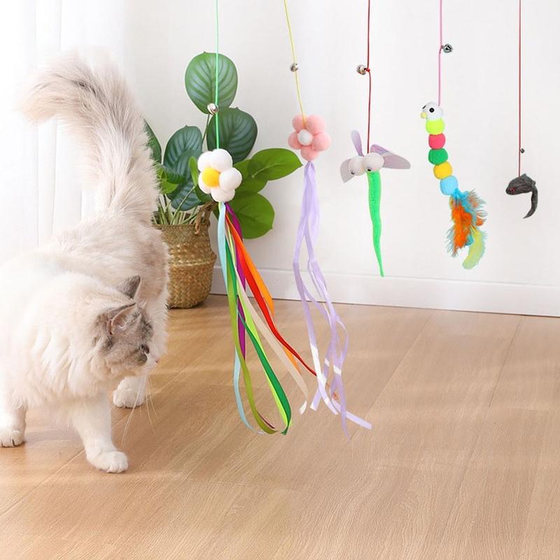 Cần Câu Mèo Dây Thun Dán Tường Co Dãn Cho Mèo DC121 MiaoCat 2