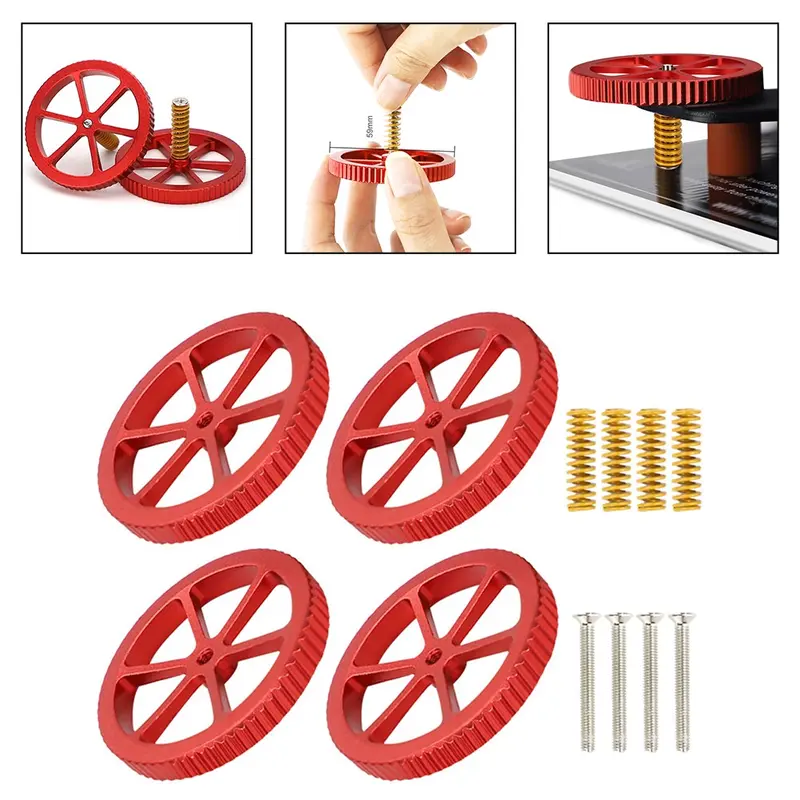 4Pcs Metal Leveling Nut with screws and Springs Set for Ende - TikTok ...